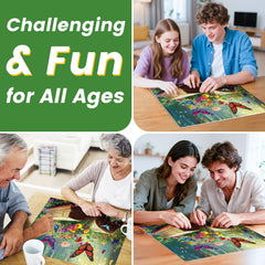 DAGIRT Flowers Book Puzzle vivid colors invite cozy evenings with family