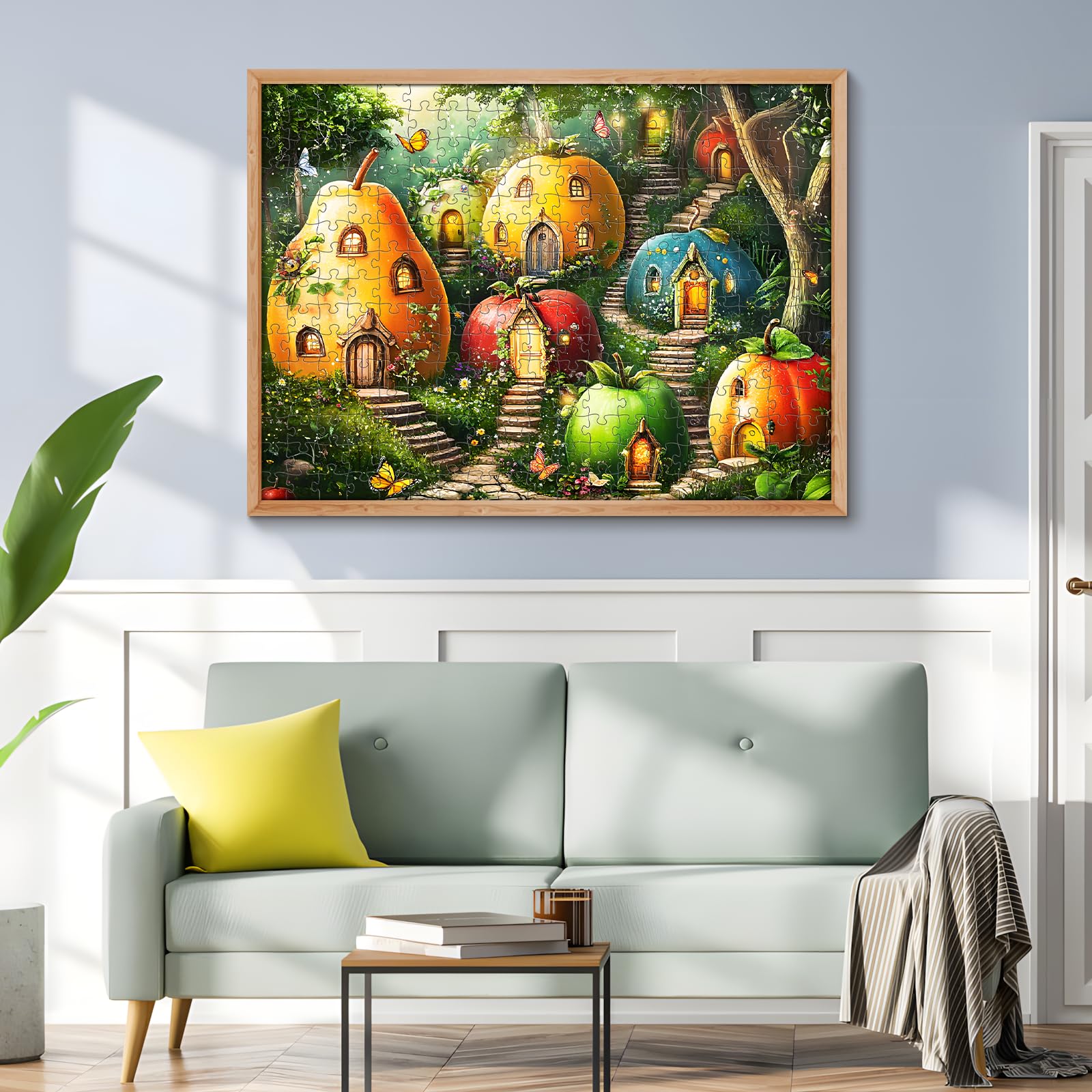 DAGIRT puzzle framed as wall decor after completion