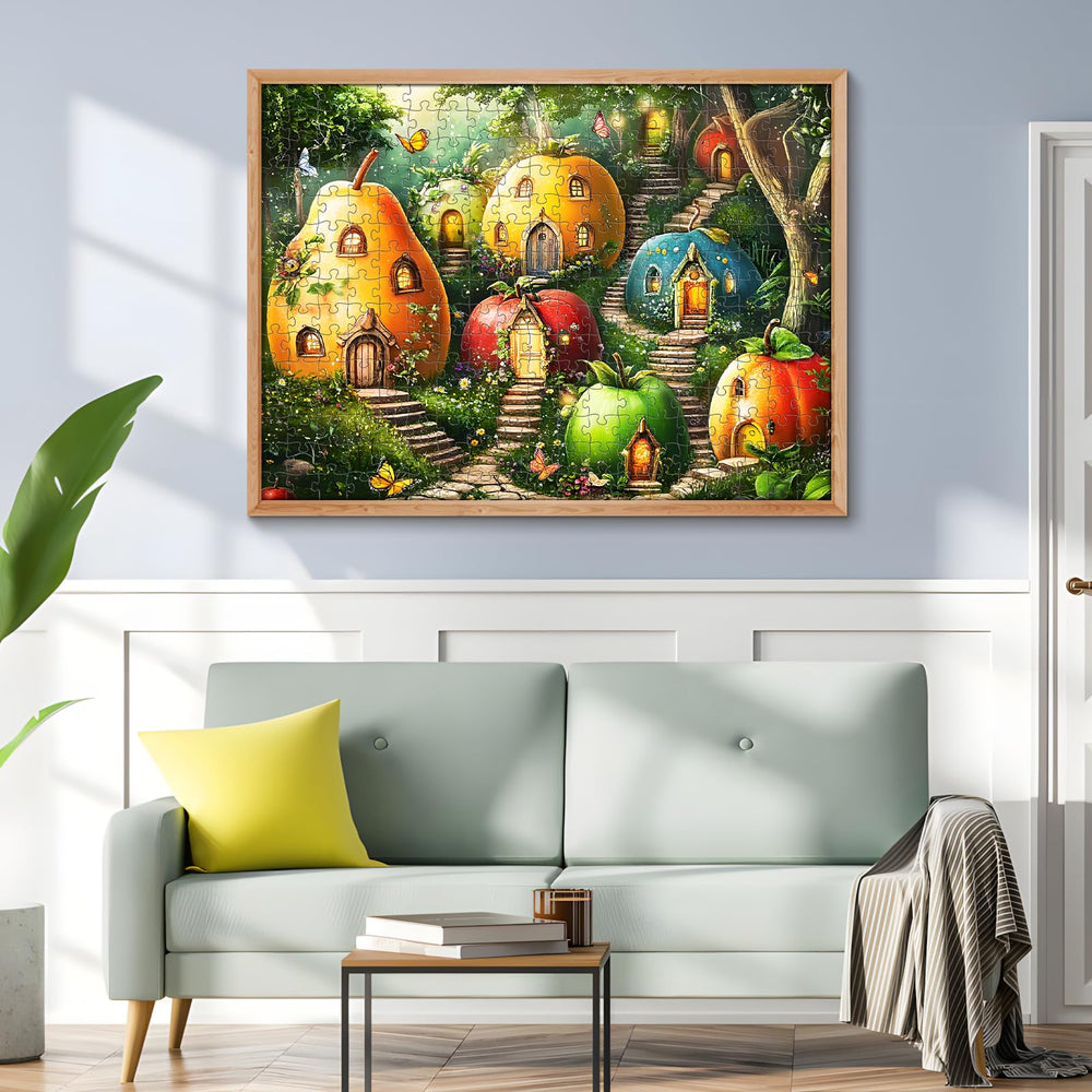 DAGIRT puzzle framed as wall decor after completion