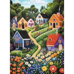 DAGIRT 300-piece idyllic village puzzle for family bonding