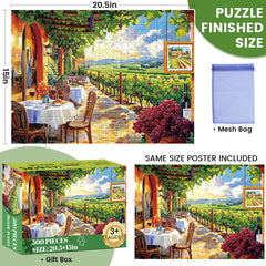DAGIRT vineyard puzzle with vibrant colors for immersive home entertainment.