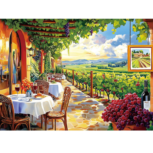 DAGIRT wine estate puzzle 500-piece for a relaxing, mindful challenge.