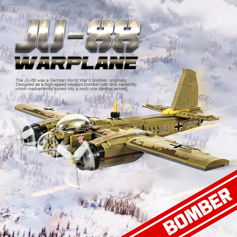 DAHONPA JU88 bomber model, ideal holiday gift and educational toy