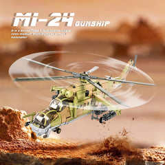 DAHONPA MI-24S finished helicopter model on display inspires STEM curiosity.
