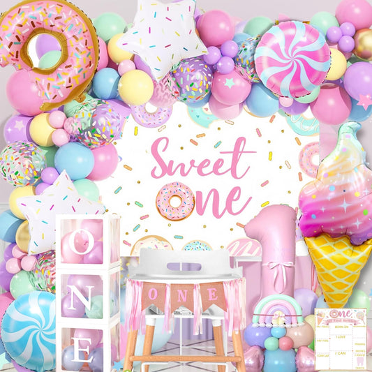 Daidle 1st Birthday Decorations Kit with cohesive colors for memorable photos