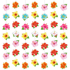 Daifunli hibiscus garland banner for walls and ceilings, tropical ambiance.