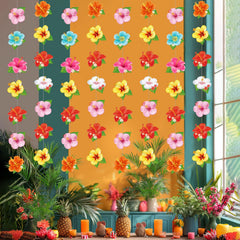 Daifunli preassembled hibiscus garlands save decorating time for celebrations.