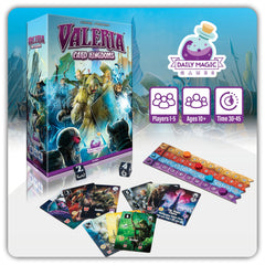 Daily Magic Games Valeria Card Kingdoms box artwork invites strategic exploration