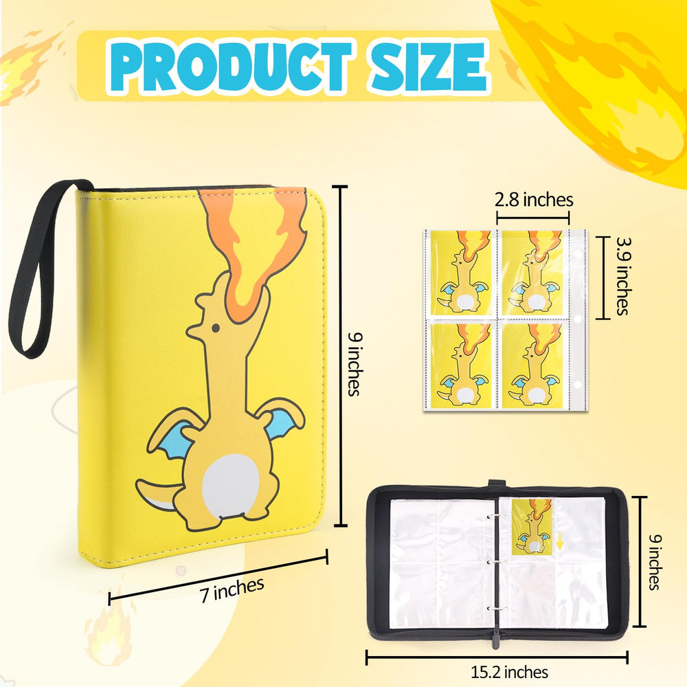 Daisiki binder open with 50 removable sleeves for quick swaps