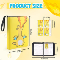 Daisiki binder open with 50 removable sleeves for quick swaps