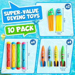 Daisiki diving sticks aid kids in practicing dives during pool time.
