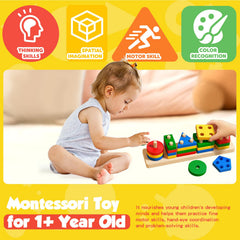 Daisiki non-toxic paint wooden toy for safe, odor-free exploration.