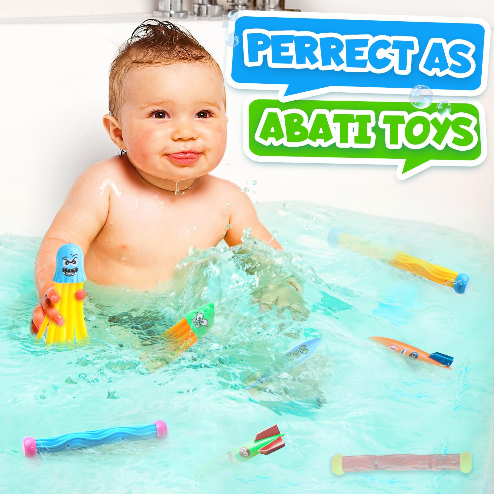 Daisiki toddler water toys pack encourages safe, active splash time.