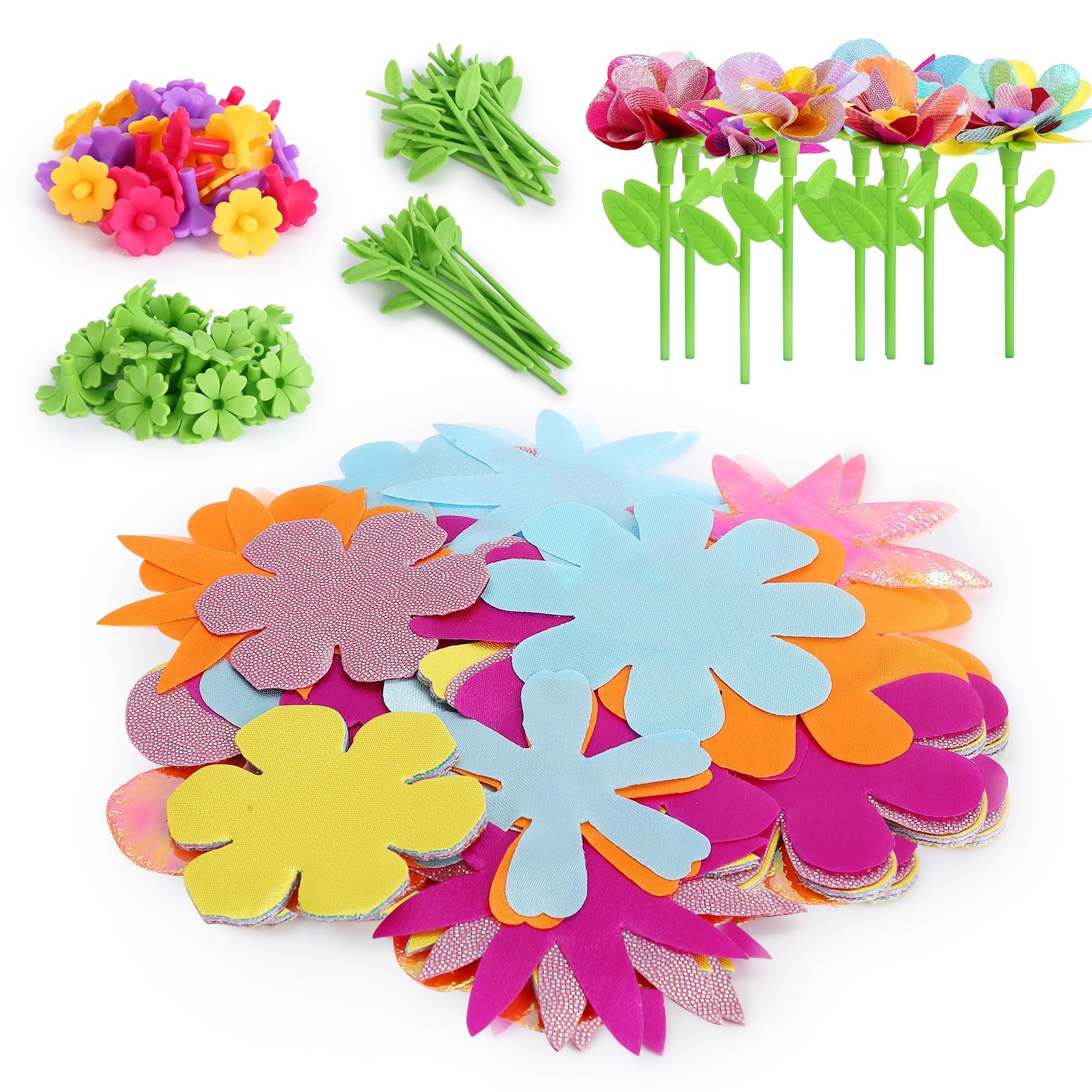 DAISRED petals for flower bouquets—colorful, reusable decoration ideas for kids.