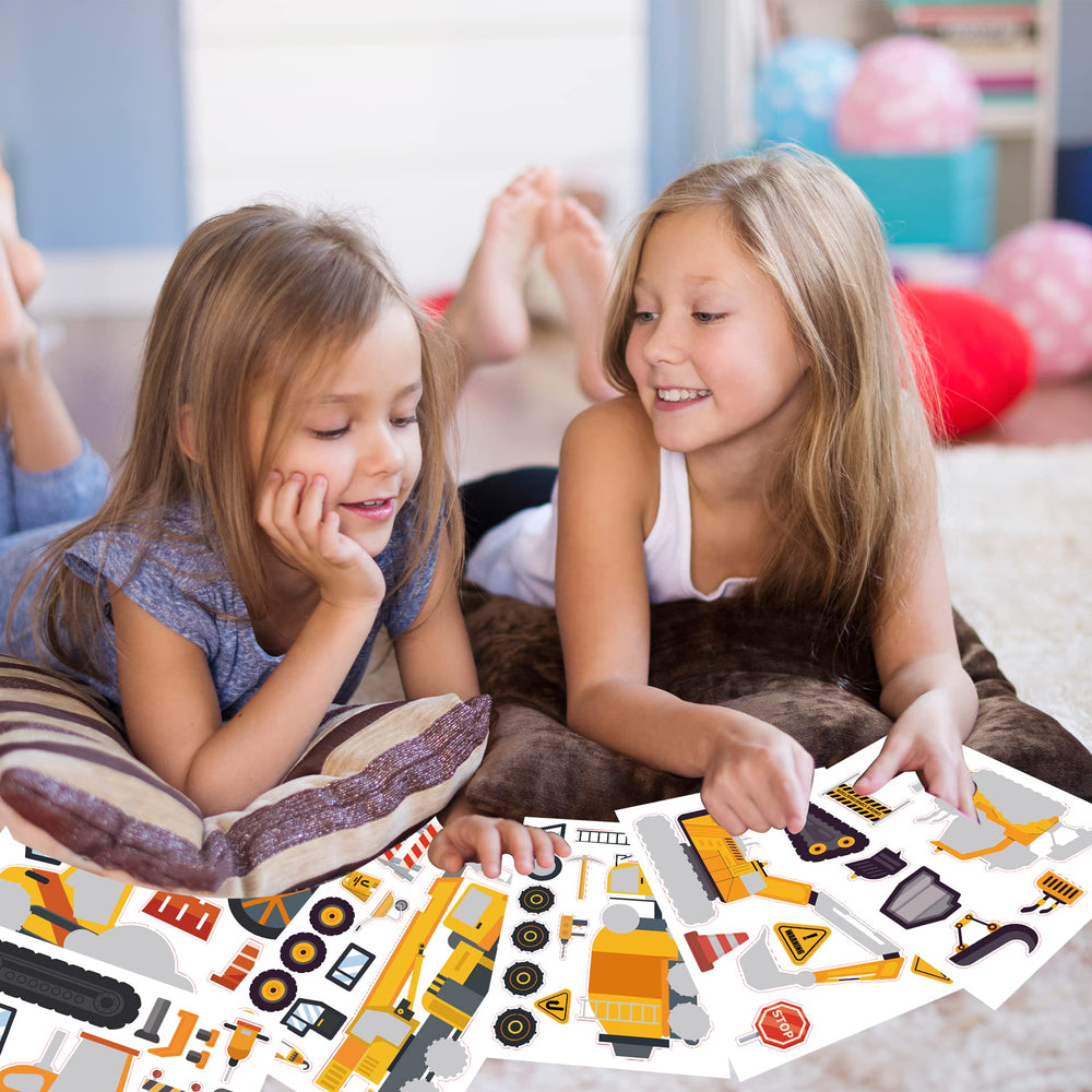 DaiUni construction face stickers design 6 ideal for gifts and classroom projects