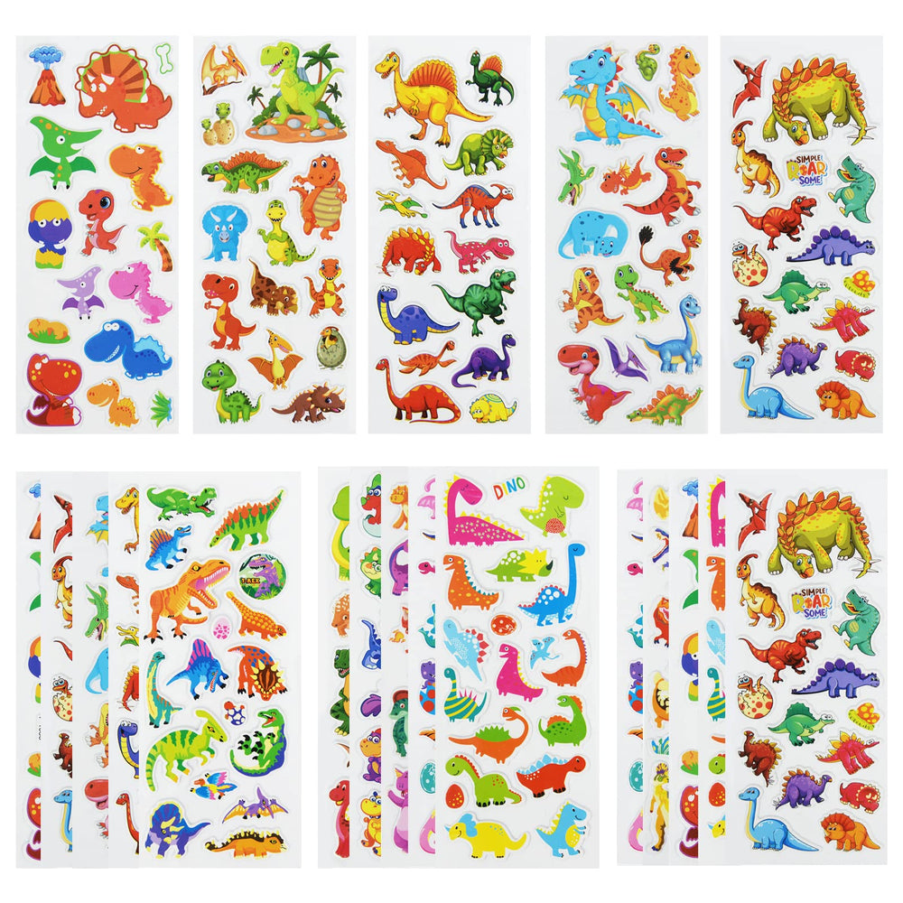 DaiUni dinosaur 3D Puffy sticker sheet for rewards and crafts