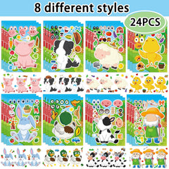 DaiUni farm animals stickers sheet 2 varied features encourage imaginative play