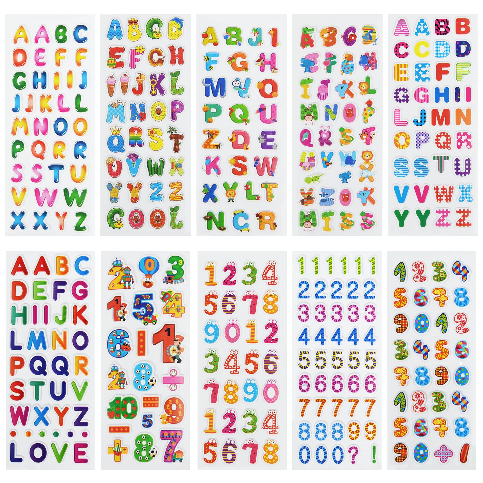 DaiUni colorful 3D foam stickers brighten crafts and scrapbooking projects.
