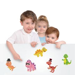DaiUni kid crafting stickers being assembled for creative play