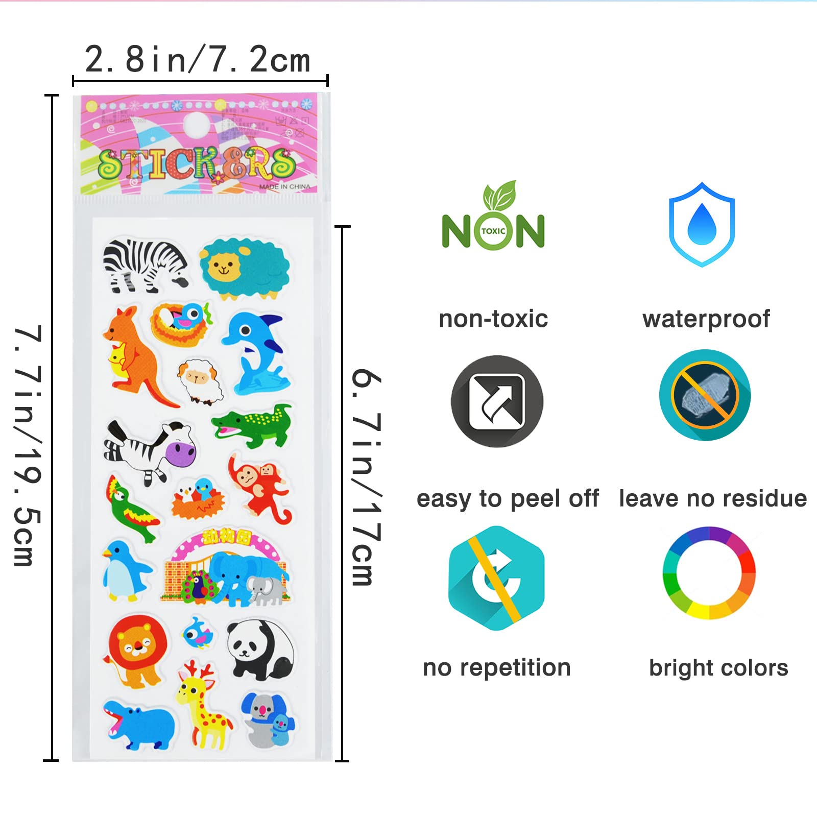 DaiUni kids reward stickers motivate and support fine motor practice
