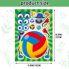 DaiUni sticker kit eight designs per sheet to inspire variety