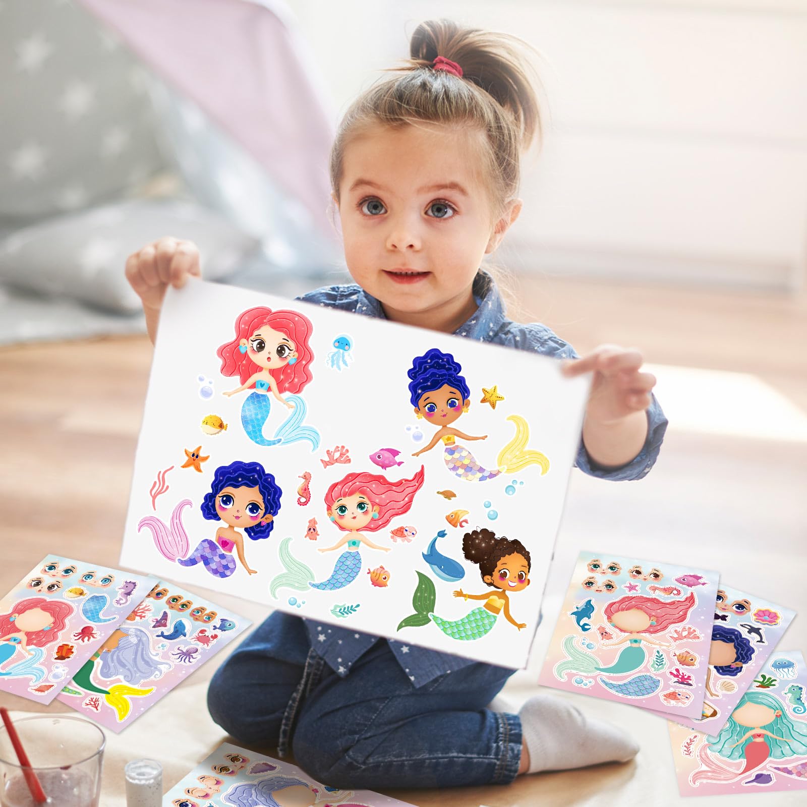 DaiUni mermaid stickers ideal as party favors for kids