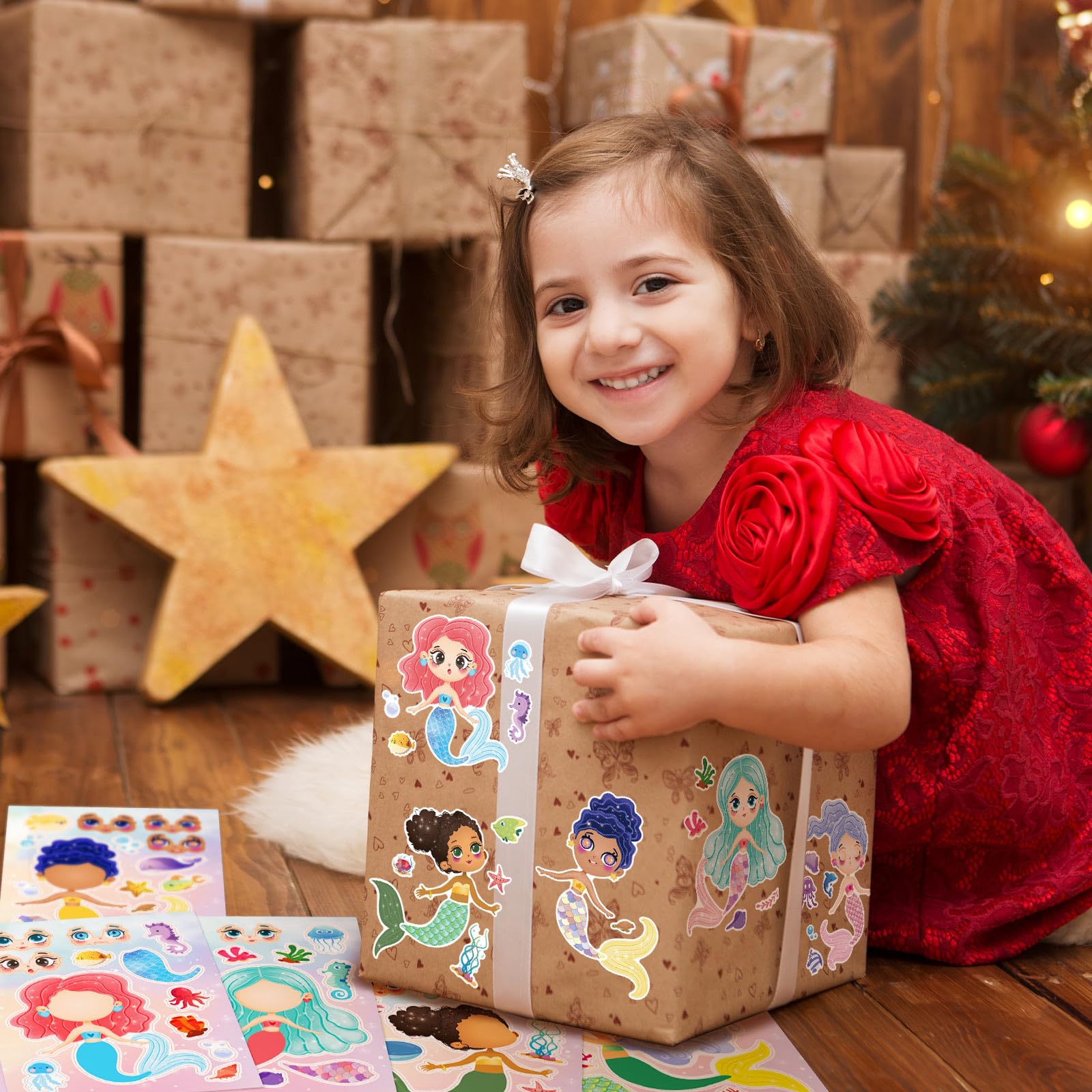 DaiUni mermaid sheets support DIY crafts during trips and classroom activities