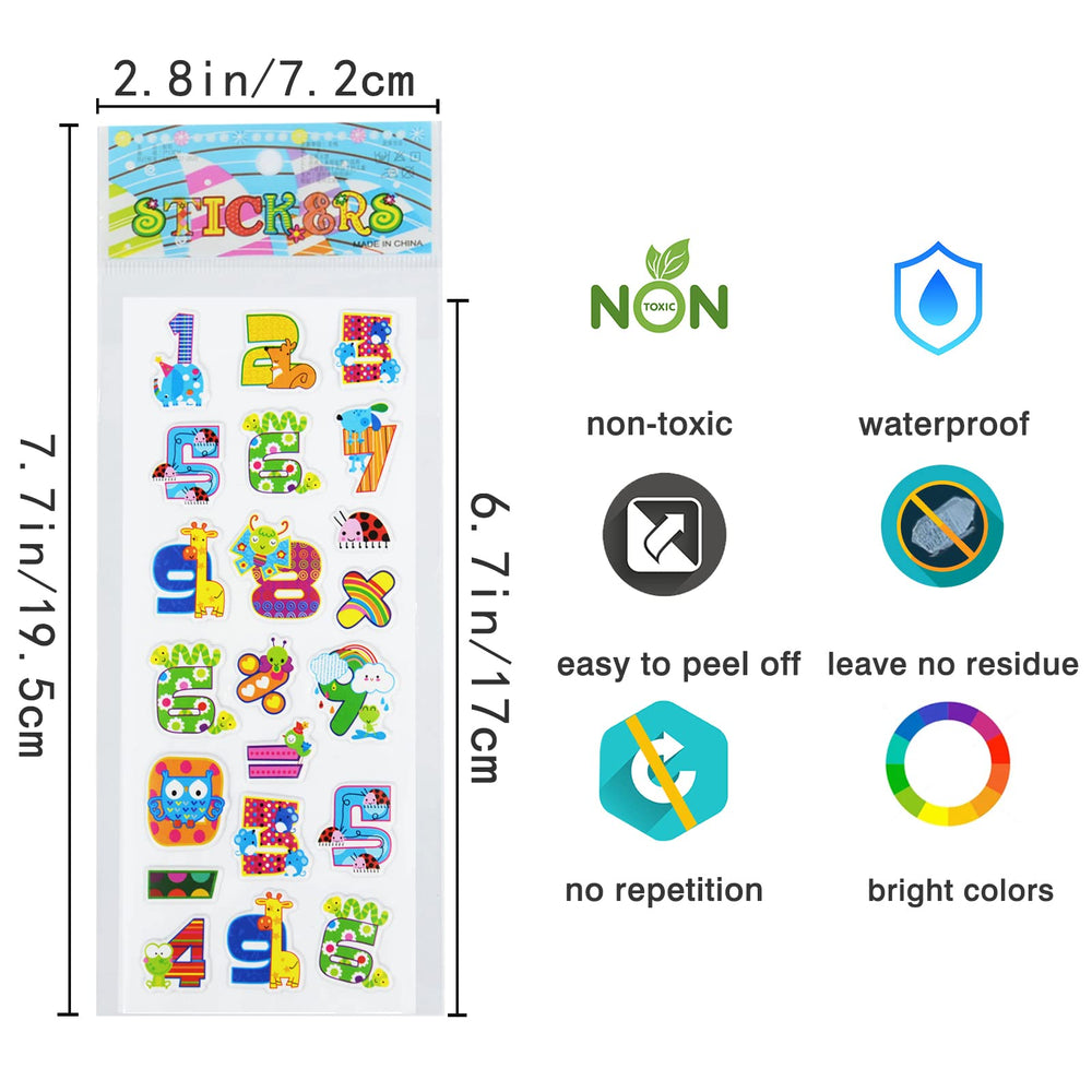 DaiUni non-toxic waterproof foam stickers safe for classroom decorations.