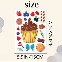 Premium vinyl stickers by DaiUni, non-toxic and waterproof for messy art sessions.