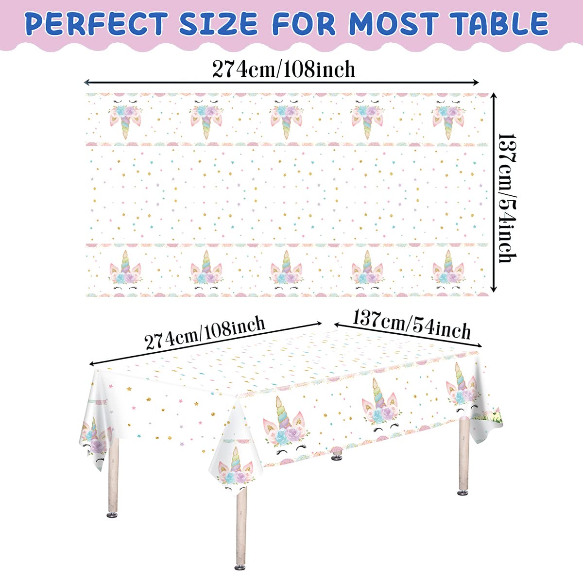 DaiUni tablecloth shows waterproof protection for spills and messes