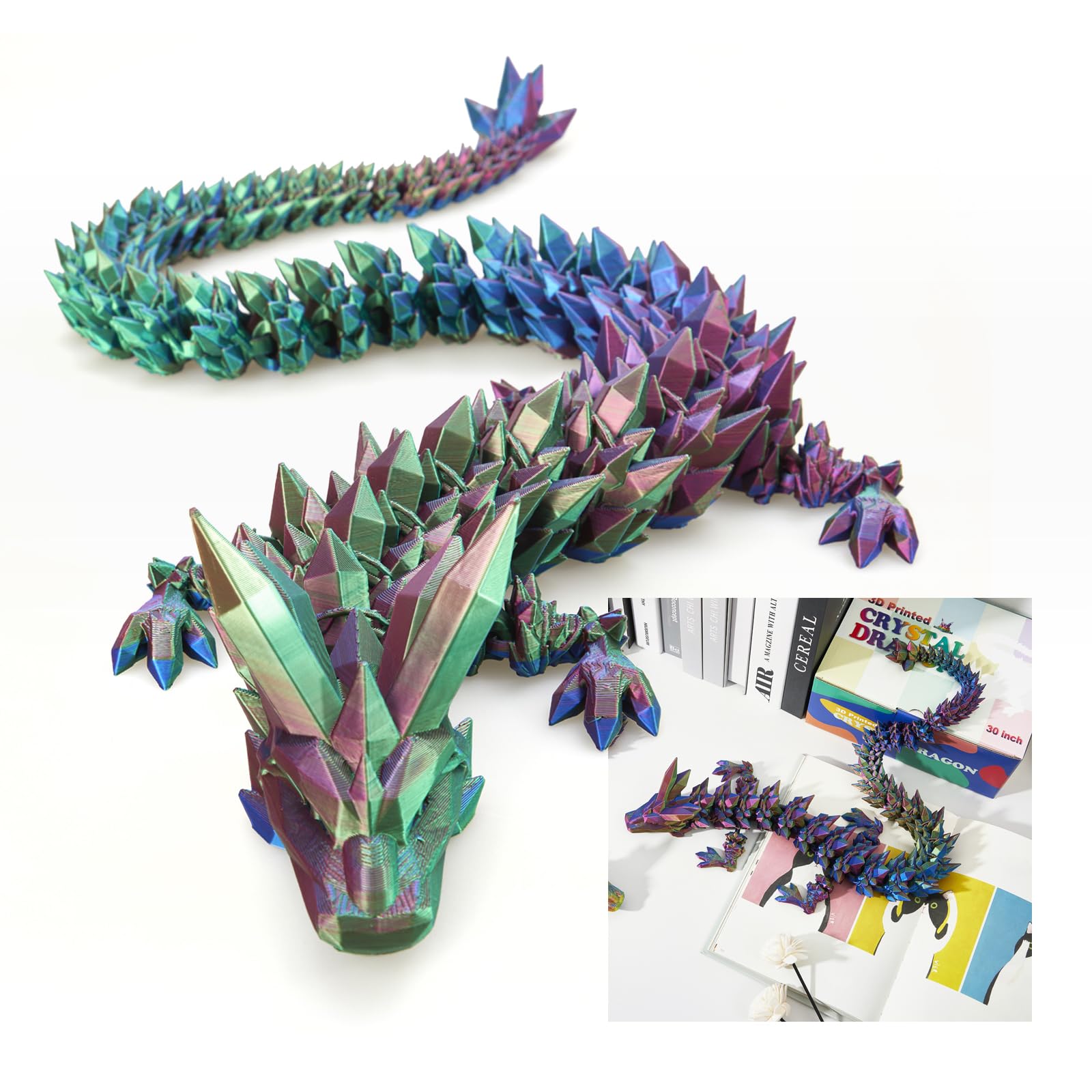 Dak Haan 24inch dragon figure in a dynamic pose for display and collection