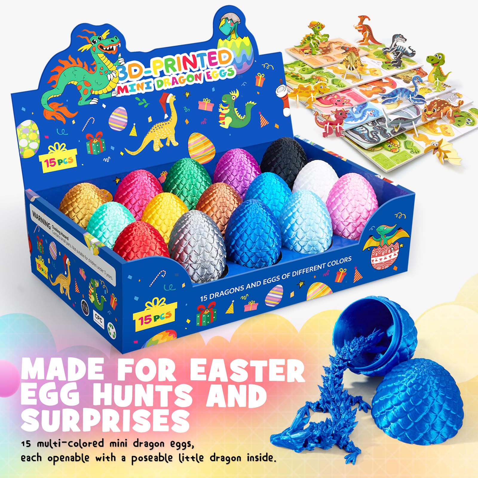 Dak Haan collectible dragon eggs offer gift-ready fantasy fun.