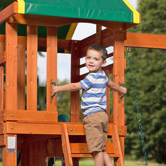 Dakzhou luminous playground handle installed on outdoor treehouse for safe climbing