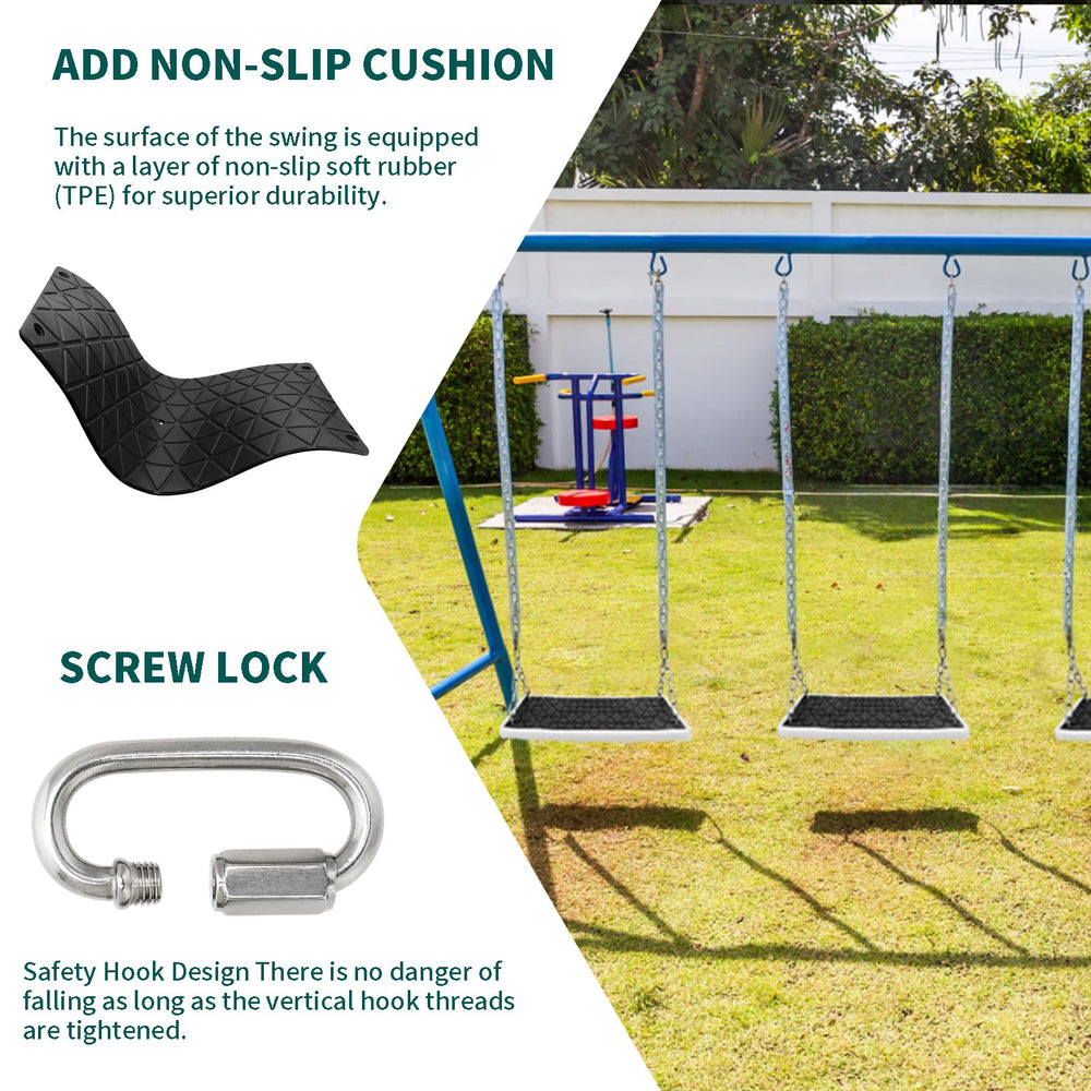Dakzhou backyard swing accessory showing quick installation in minutes