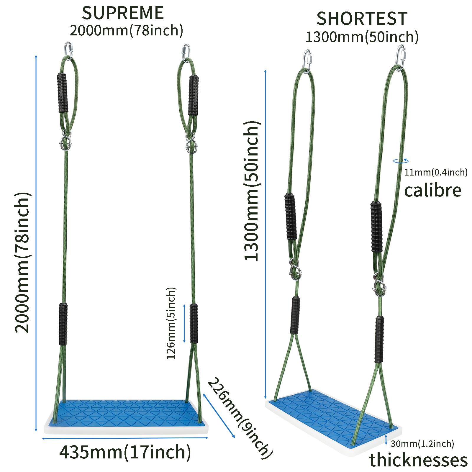 Dakzhou easy no-tools installation allows quick hanging setup