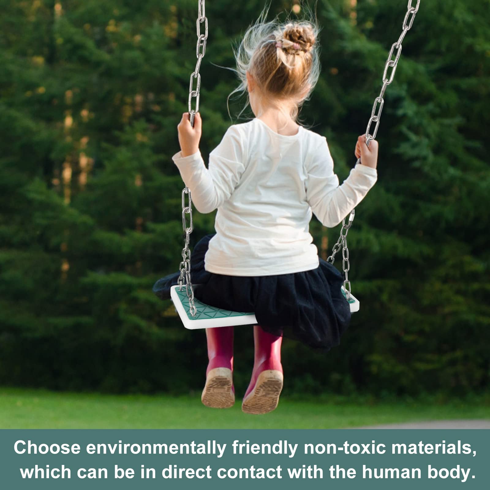 Dakzhou stainless steel hardware for durable, rust-resistant backyard swings.