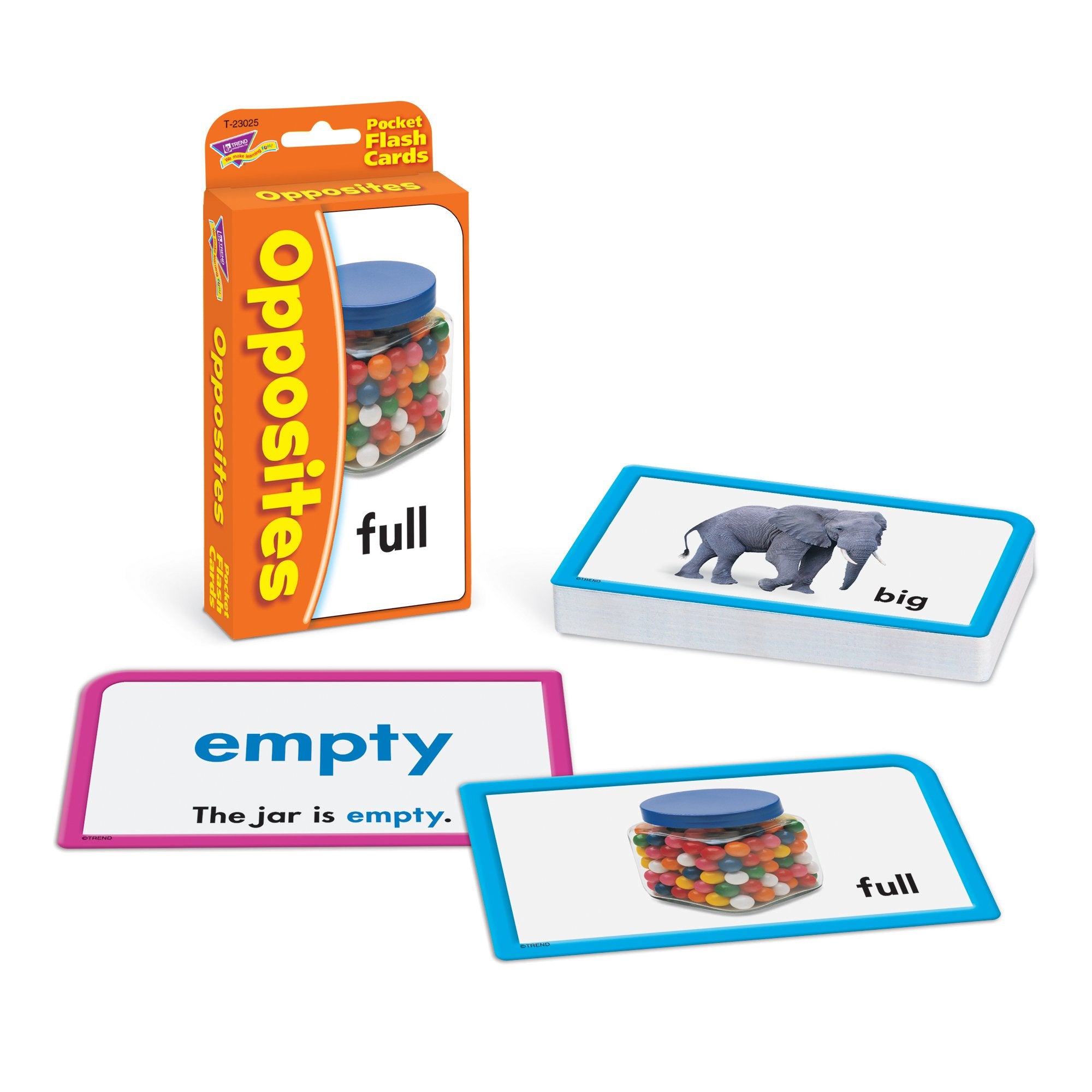Daler Rowney Opposites Pocket Flash Cards with activities for practice sessions.
