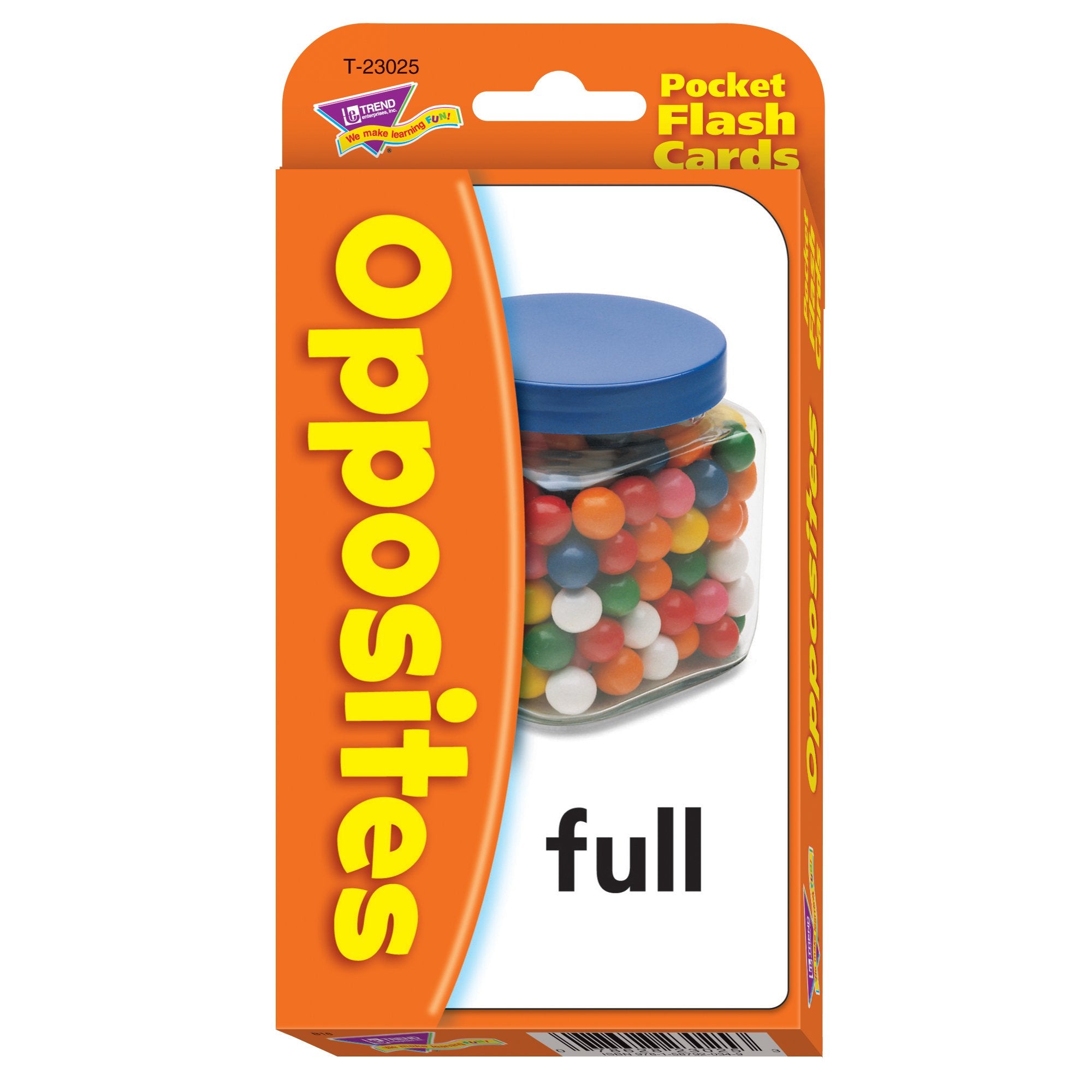 Daler Rowney Opposites Pocket Flash Cards front view, colorful opposite pairs for quick learning.