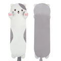 Dalmao 44-inch giant cat pillow, an oversized cuddle companion for kids and adults.