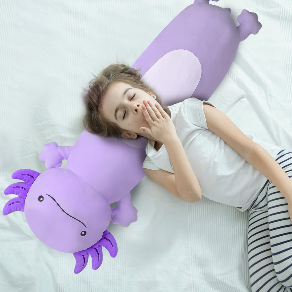 Dalmao giftable axolotl plush pillow 36in for celebrations.