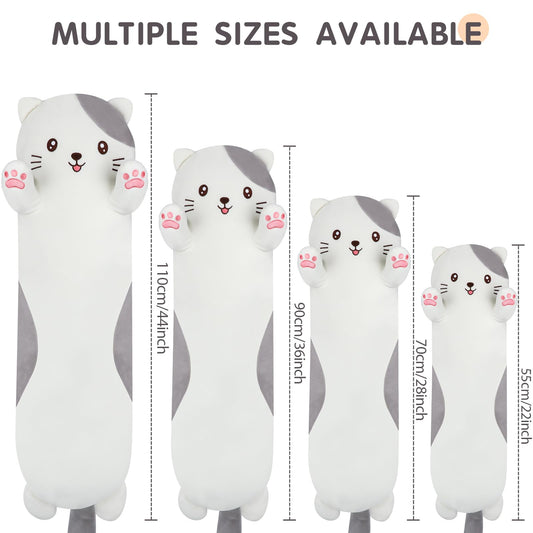 Dalmao jumbo cat stuffed animal, soft plush toy ideal for hugs.