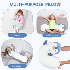 Dalmao machine washable penguin pillow for easy cleaning.