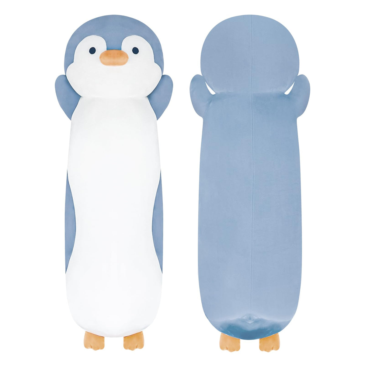 Dalmao penguin pillow 36-inch long for cozy lounging.
