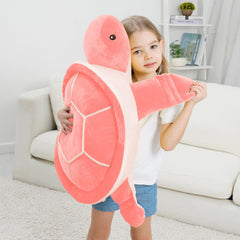 Dalmao turtle plush doubles as a cozy reading pillow for evenings.