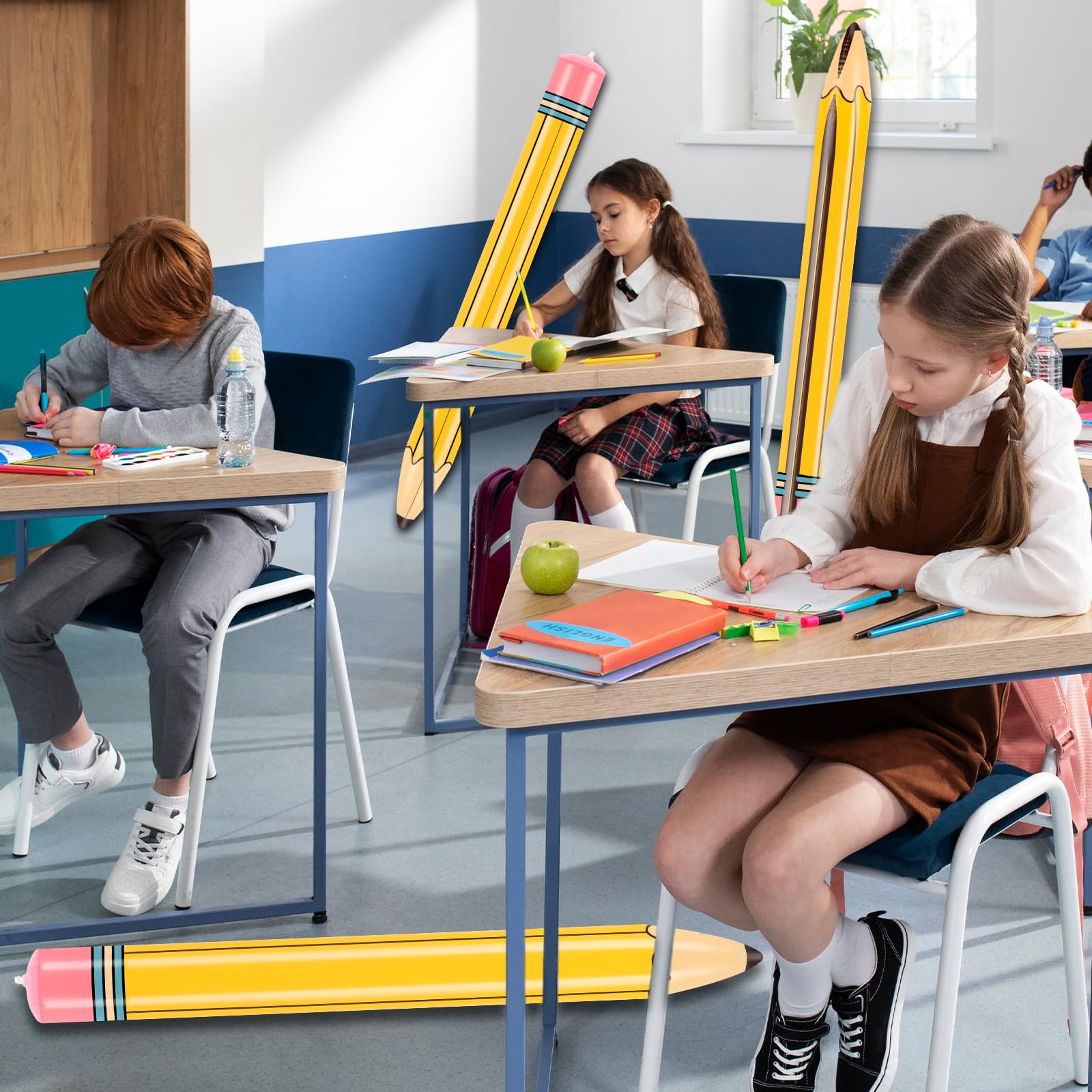 Dalycro inflatable pencil, easy storage when deflated and compact.