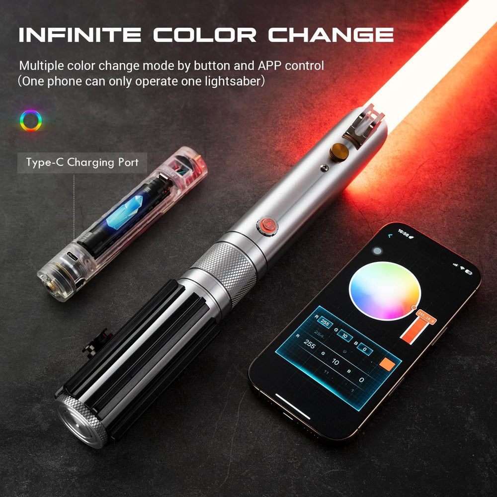 DAMIENSABER RGB V3 charging cable keeps battery ready for long sessions