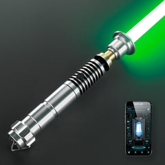 DAMIENSABER RGB V3 hilt in metal design for comfortable dueling.