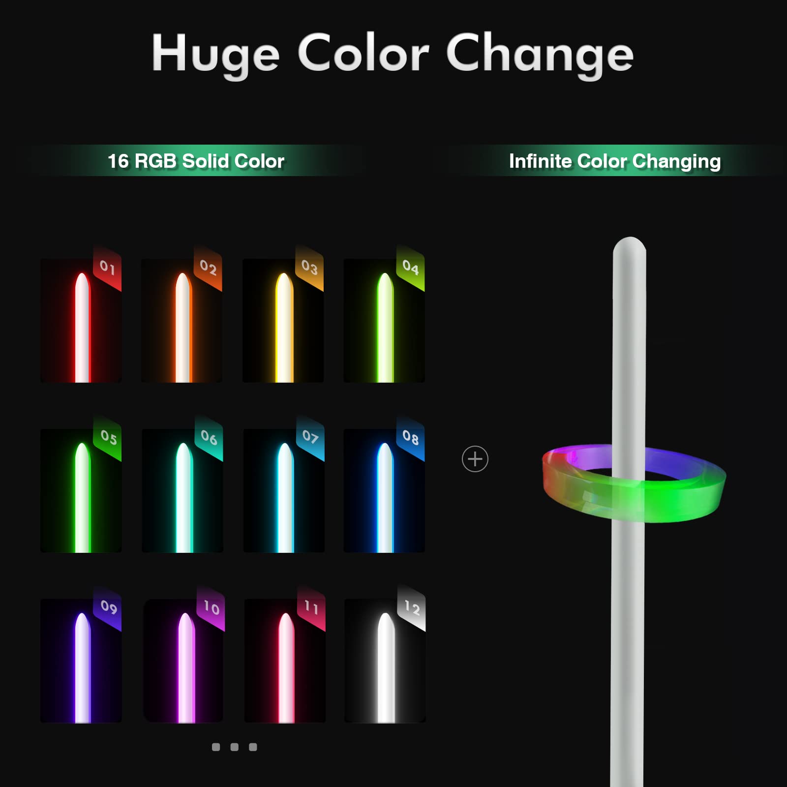 DAMIENSABER RGB3.0 motion control swing shows responsive blade on off during movement.
