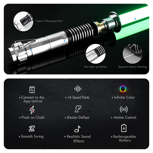 DAMIENSABER RGB3.0 color-changing glow for cosplay.