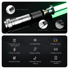 DAMIENSABER RGB3.0 color-changing glow for cosplay.